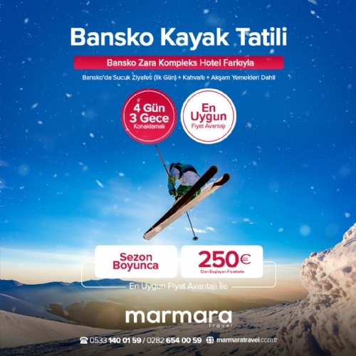 28 OCAK - 1 ŞUBAT 2025 ZARA OTEL BANSKO KAYAK TATİLİ TURU fotoğrafı